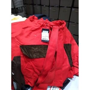 Meryll Rogge-Workwear Jacket with Pockets-Cotton Gabardine Red-EU 40 (US 8)